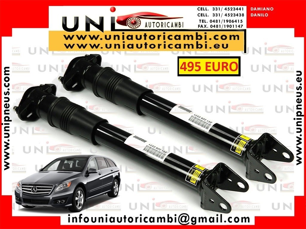 2x Ammortizzatore ad aria Posteriore ​1x Sinistro + 1x Destro per - MERCEDES CLASSE R W251 V251 DAL 2006-