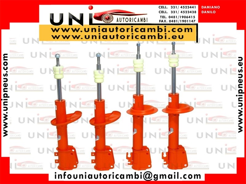 4 Ammortizzatori Sportivi a Taratura / Durezza Regolabile (COLORE ARAGOSTA) OSRAV Made in Italy - KIT DA GARA ALFA 33 II SERIE