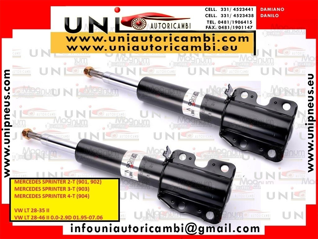 2 Ammortizzatori Anteriori per: MERCEDES SPRINTER 2-T (901, 902), SPRINTER 3-T (903), SPRINTER 4-T (904); VW LT 28-35 II, LT 28-46 II 0.0-2.9D 01.95-07.06