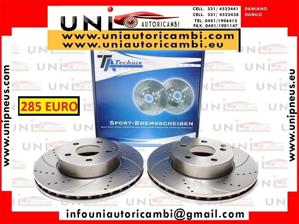 2 Dischi Anteriori Ventilati 295 x 28 per: MERCEDES C (C204), C T-MODEL (S204), C (W204), E (A207), E (C207), E T-MODEL (S212), E (W212), SLC (R172), SLK (R172) 1.6-3.0 01.07-