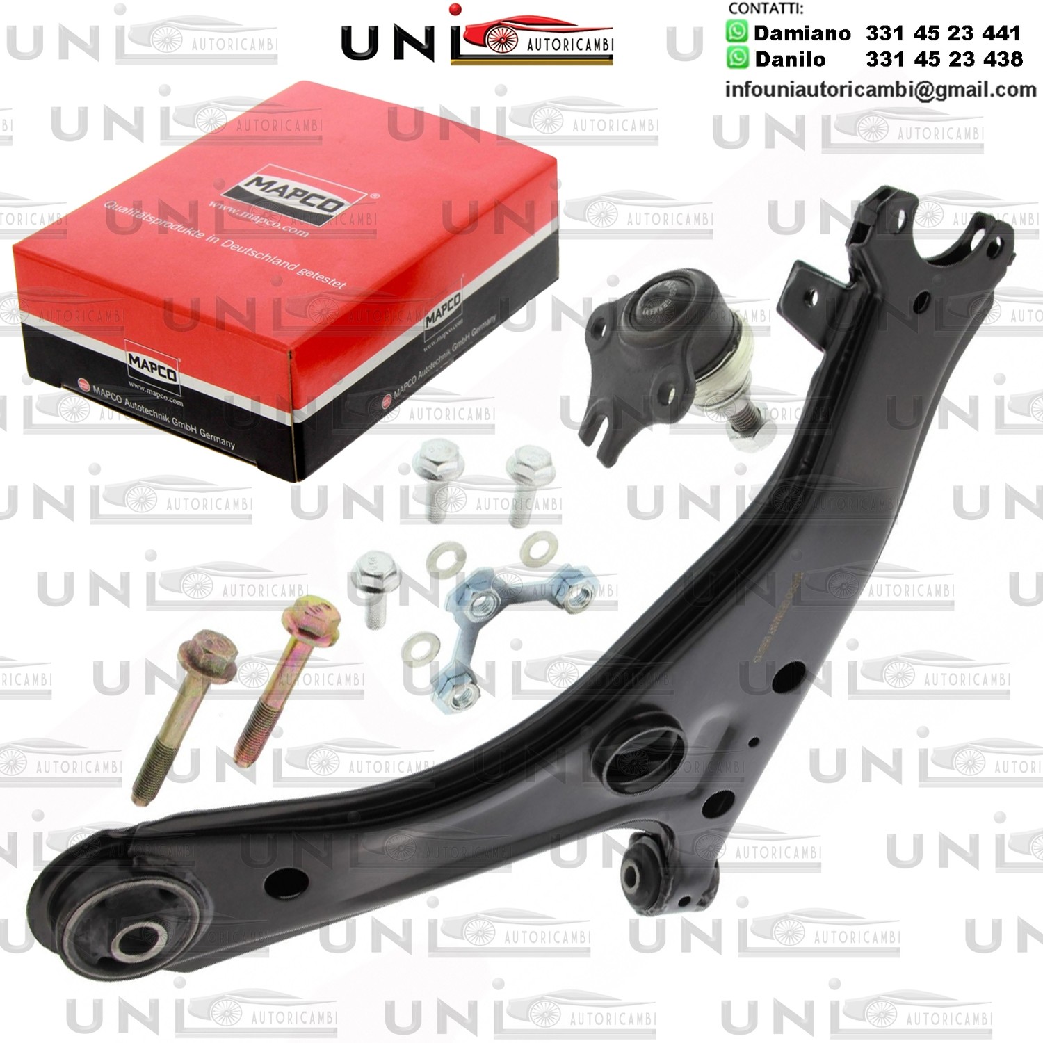 Braccio oscillante Assale anteriore Sinistro Rinforzato SEAT TOLEDO I / VW CORRADO / GOLF III / VENTO