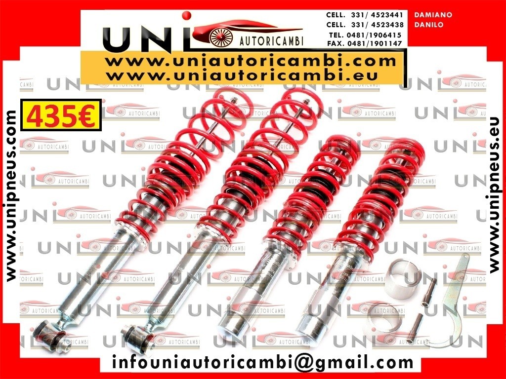 Assetto a GHIERA REGOLABILE 4x Ammortizzatori + 4 Molle per Bmw Serie 5 E60 da 2003 a 2010 NO Station Wagon