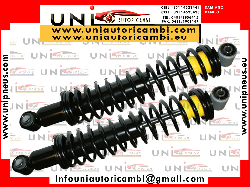 2X Ammortizzatori Posteriori a Stelo Rinforzato AIXAM 400 Anno da 1996 a 2004