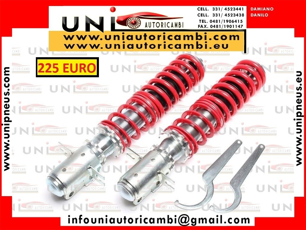 ASSETTO A GHIERA REGOLABILE ANTERIORE MOLLE ROSSE per: Volkswagen Caddy 1 tipo 14 , dal 1979 - 1993