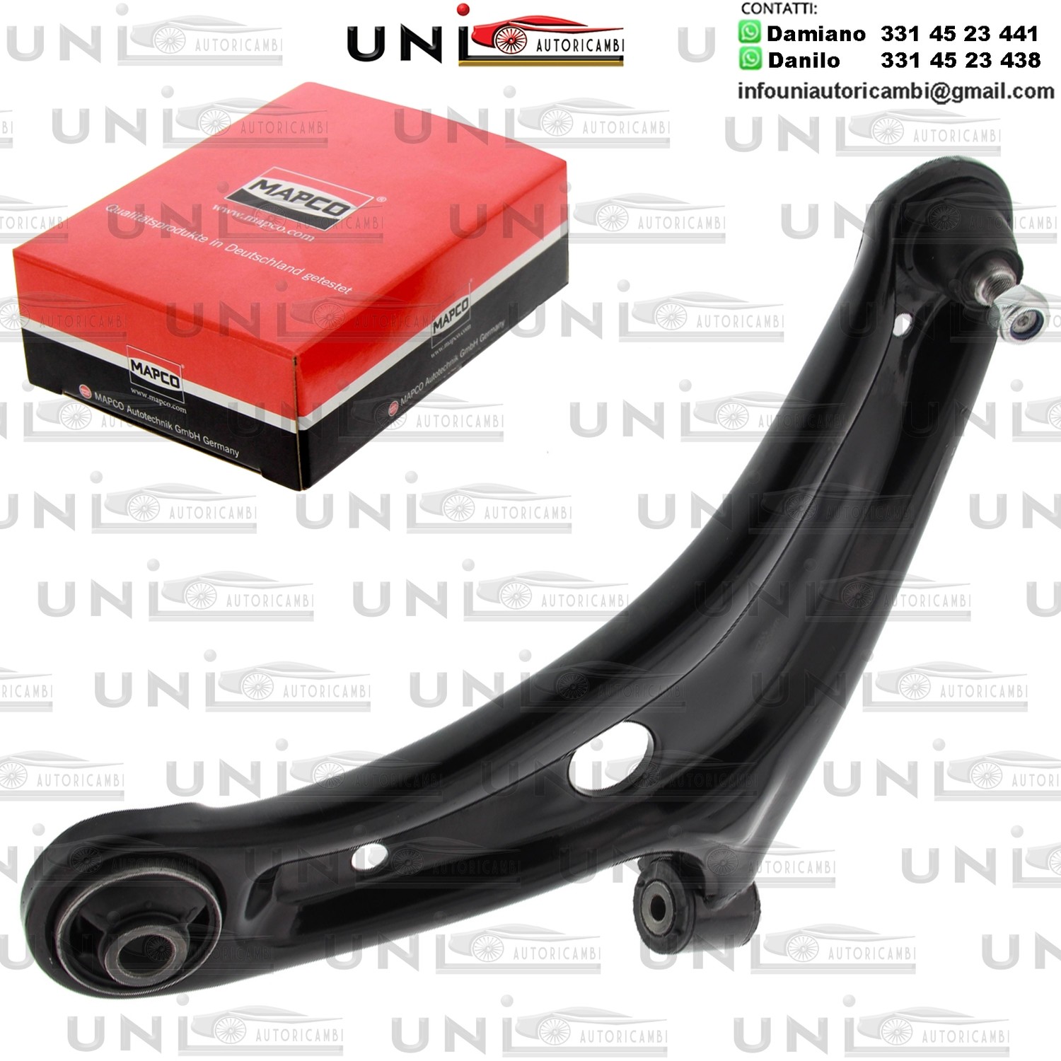 Braccio oscillante anteriore Sinistro Rinforzato HONDA JAZZ II