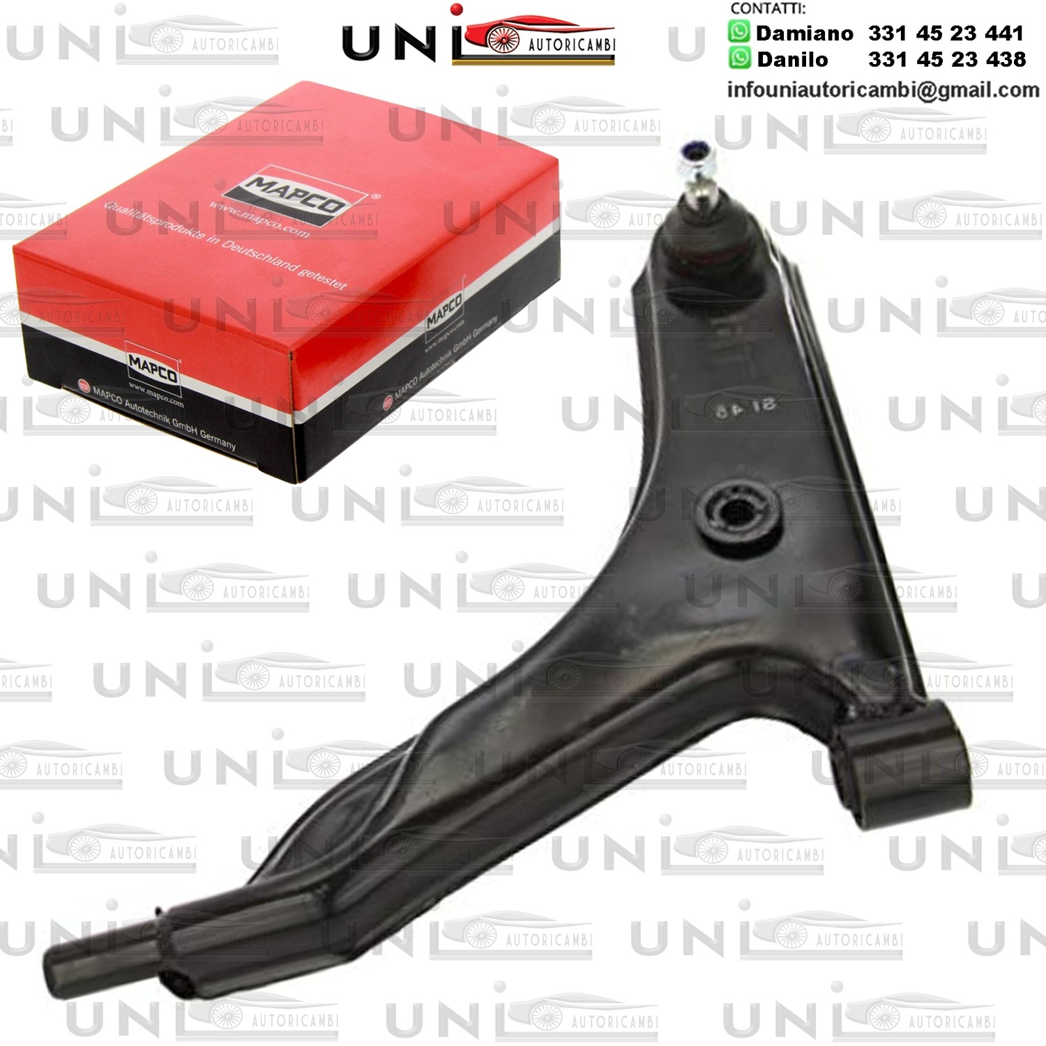 Braccio oscillante anteriore Destro Rinforzato MITSUBISHI COLT III / LANCER IV