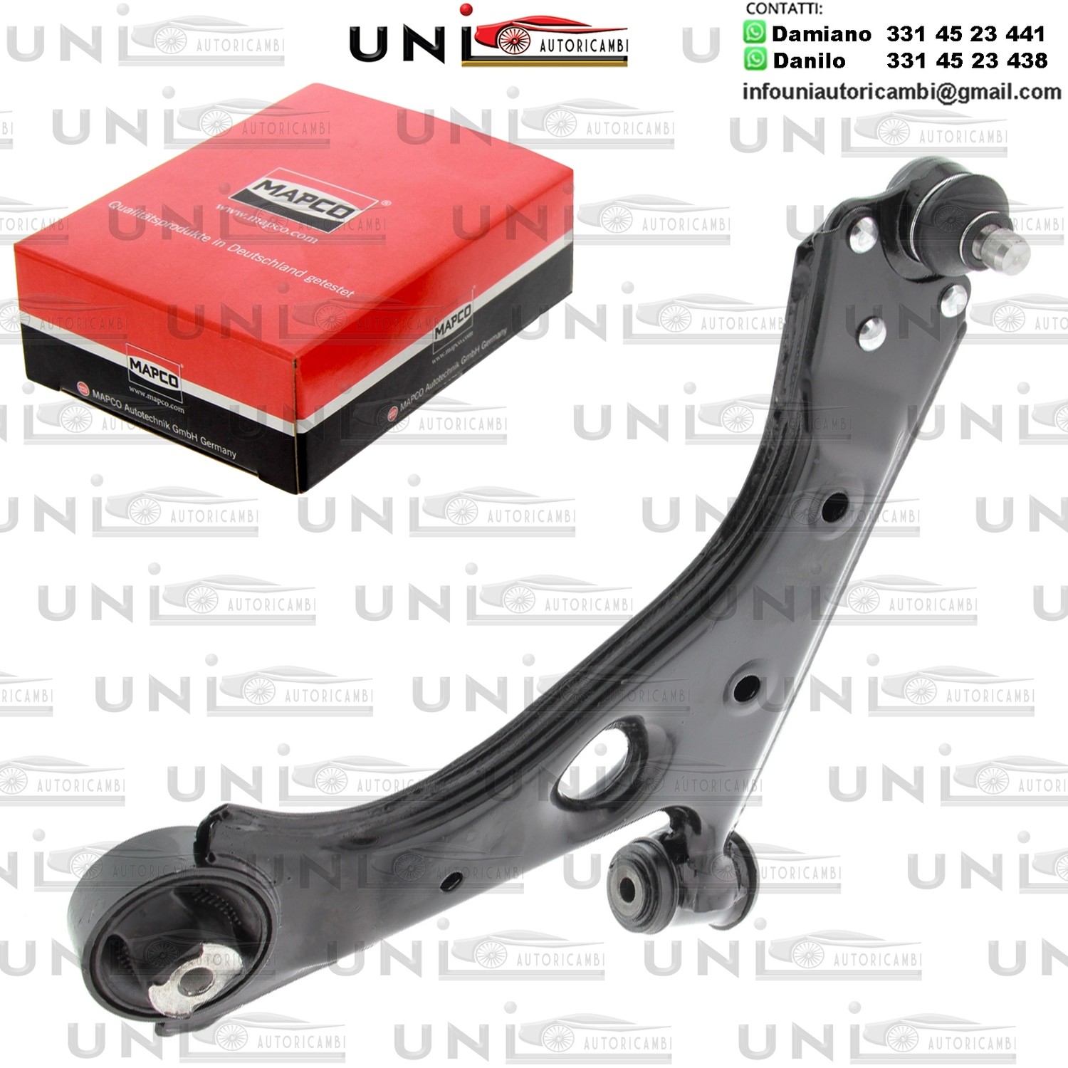 Braccio oscillante Assale anteriore Sinistro Rinforzato ABARTH GRANDE PUNTO / ALFA ROMEO MITO / CITROEN NEMO / FIAT FIORINO/ GRANDE PUNTO / EVO / PEUGEOT BIPPER