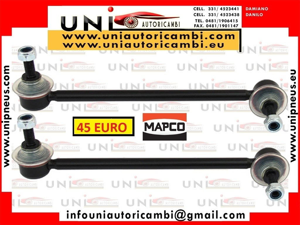 2 Biellette o Asta / Puntone , Stabilizzatore RINFORZATE MAPCO GERMANY  per BMW E39 dal 1996-