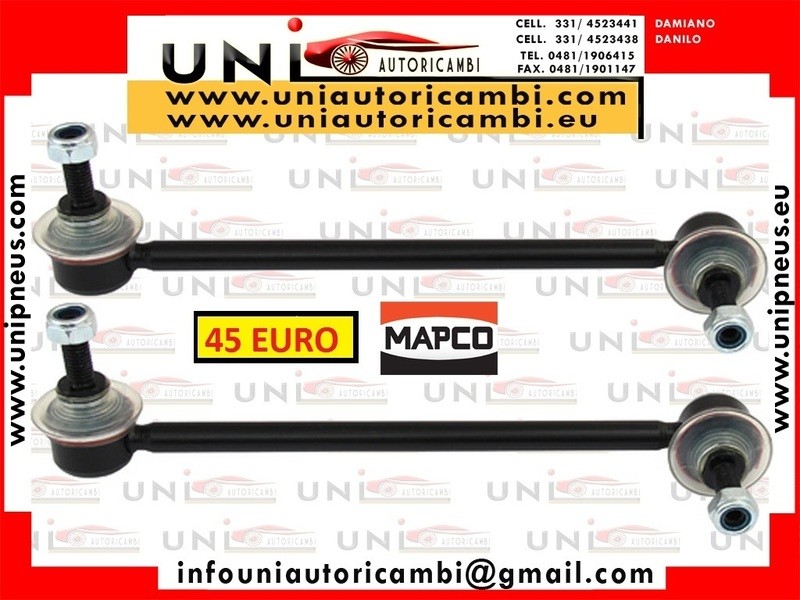 2 Biellette o Asta / Puntone , Stabilizzatore RINFORZATE MAPCO GERMANY  per BMW E39 dal 1996-