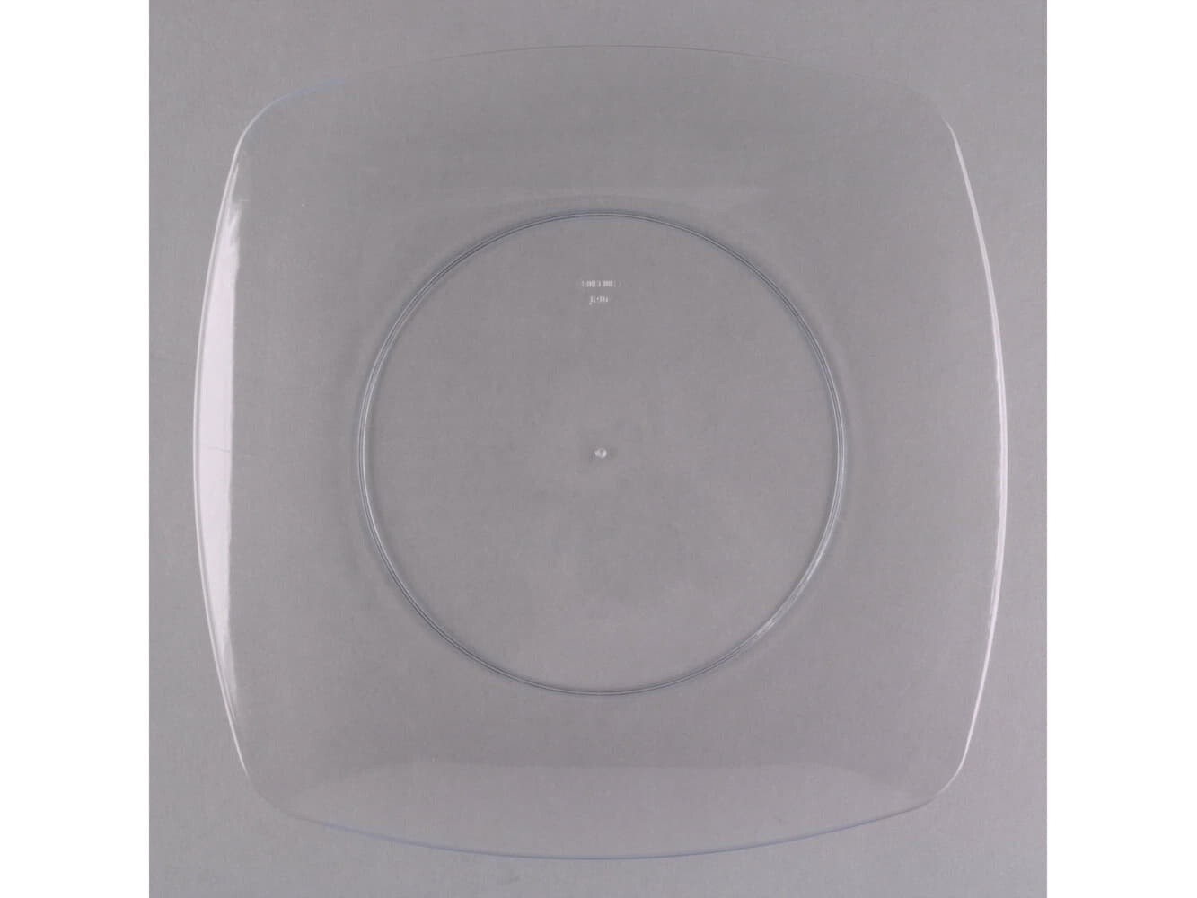 10" Clear Plastic Square Plate-10/Pk
