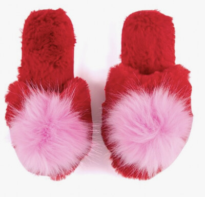 AMOR SLIPPERS, RED
