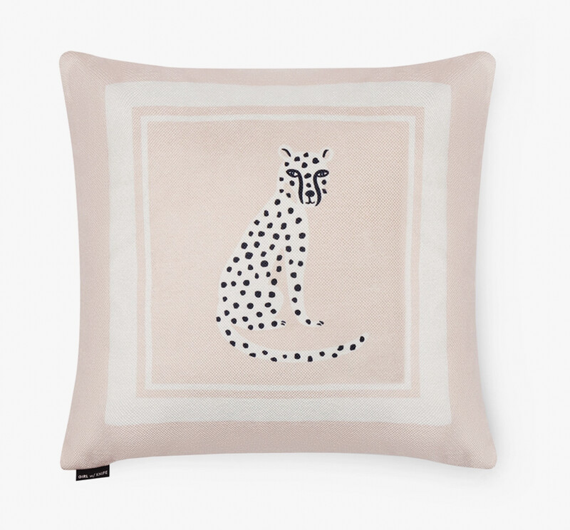 Pink Leopard Pillow