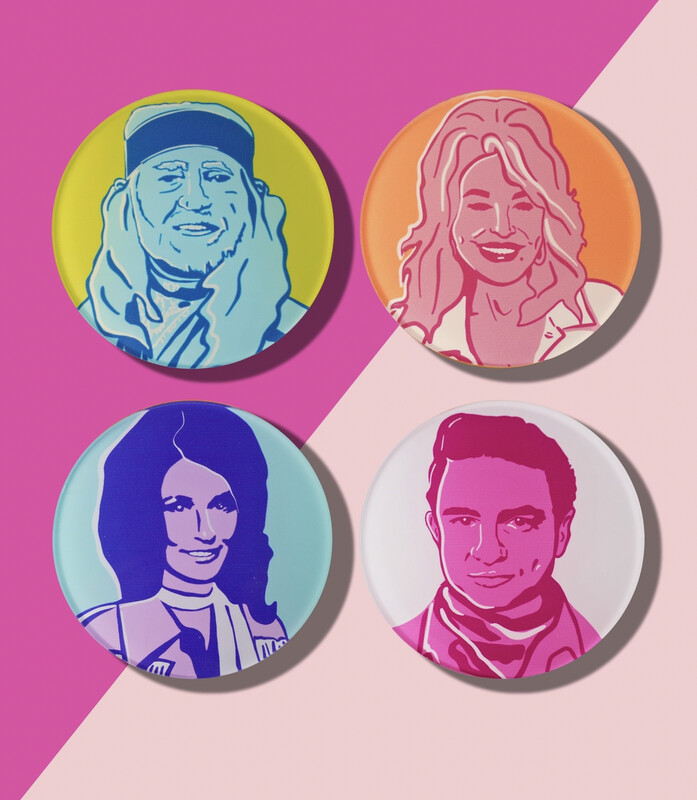 Country Legends Coaster Set