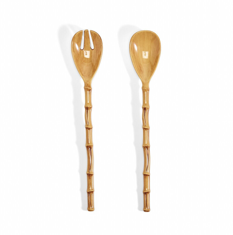 Bamboo Melamine Salad Servers