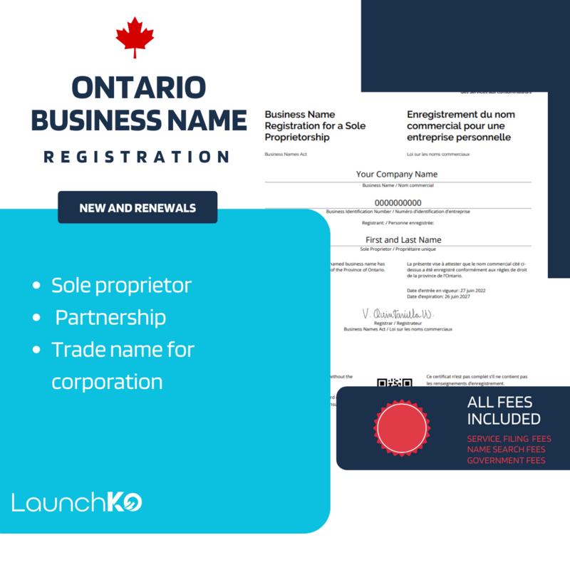 Register Business Name Or Operating Name In Ontario   3741881672 