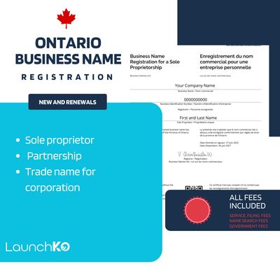 Business Name Registration Ontario