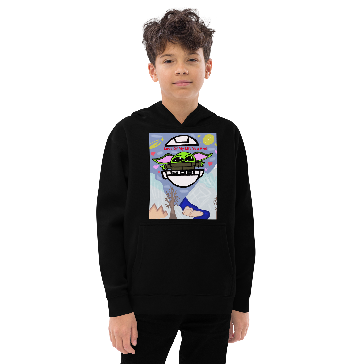 Grogu Kids fleece hoodie
