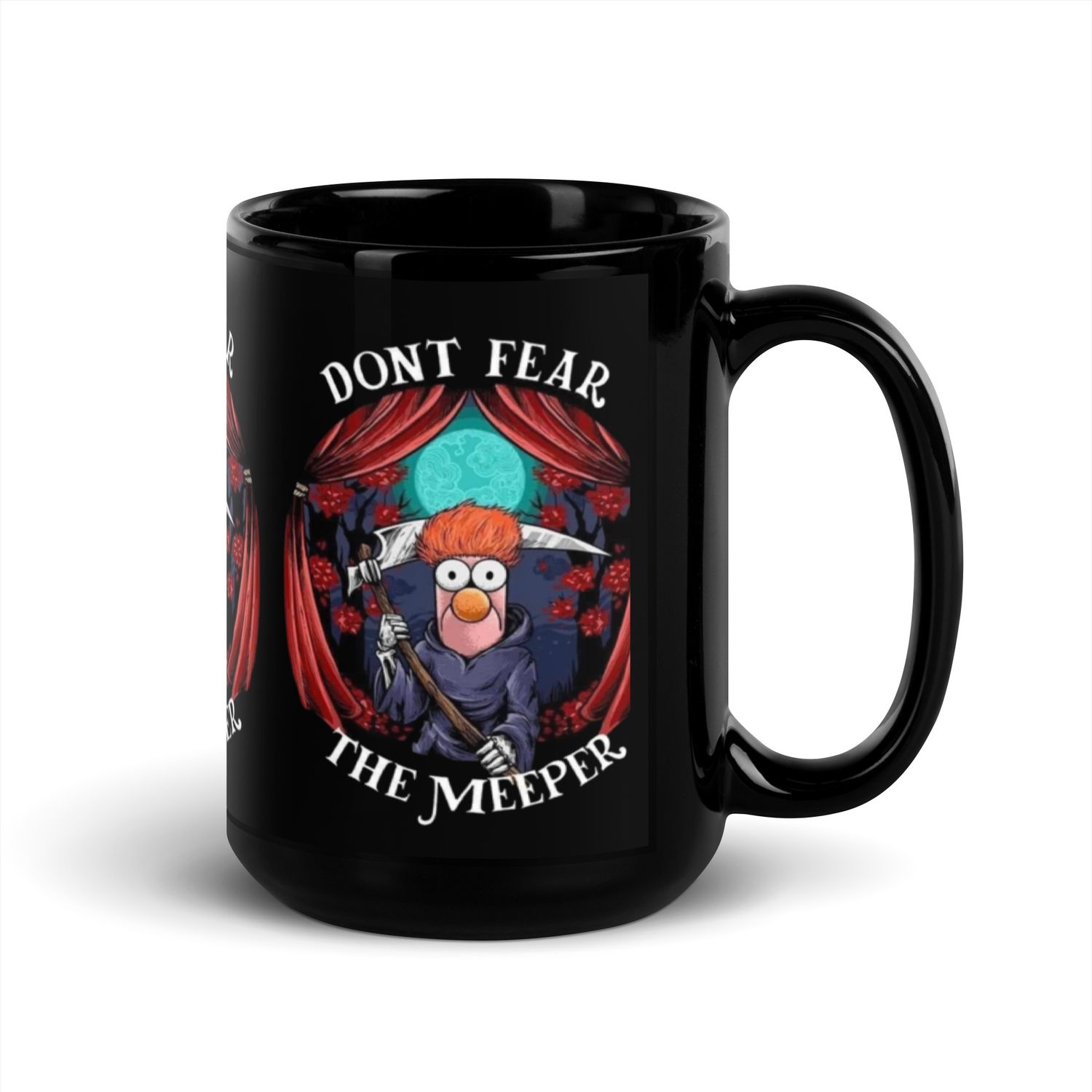 Don&#39;t Fear the Meeper Black Glossy Mug