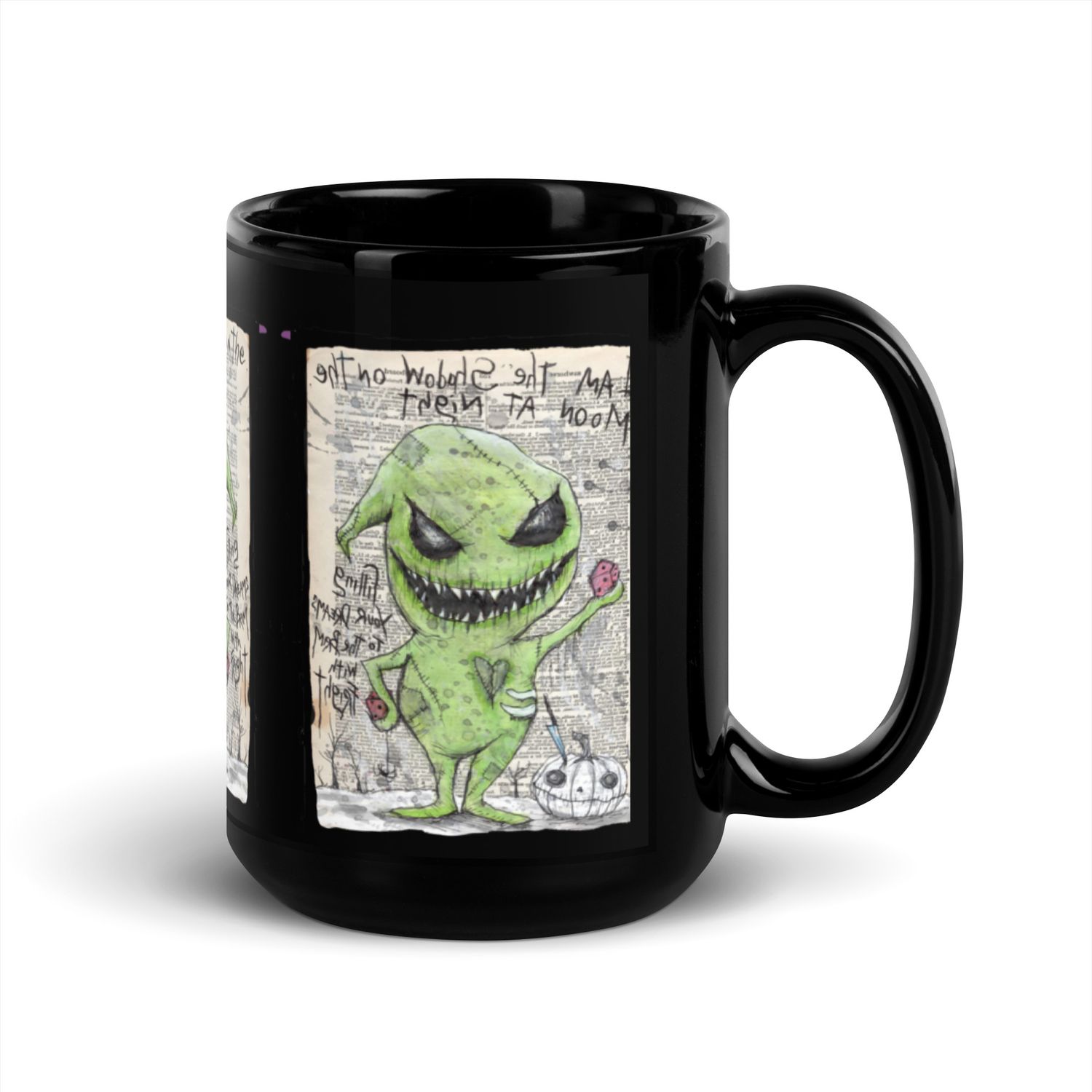 Oogie Black Glossy Mug