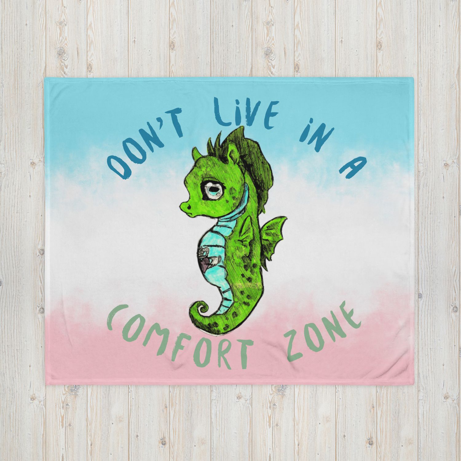 Sea Horse Throw Blanket