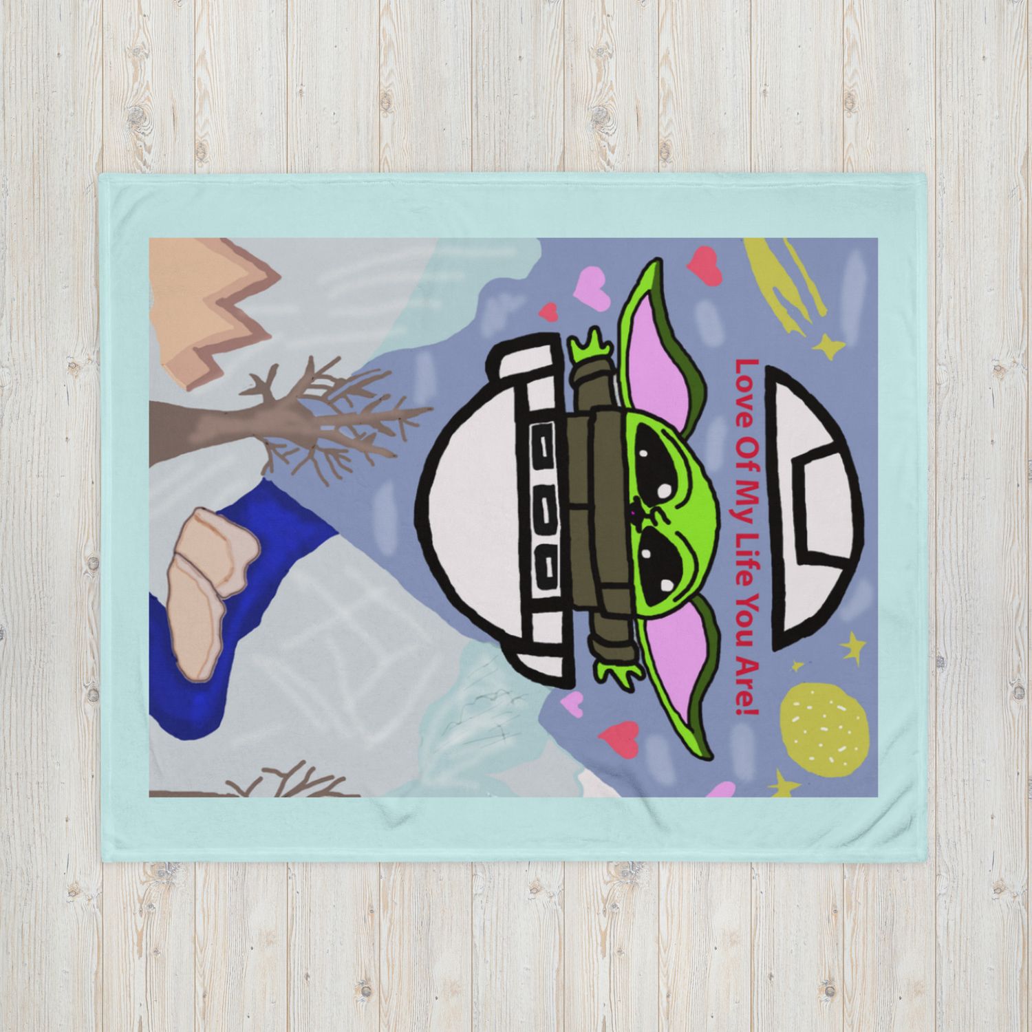 Grogu Throw Blanket