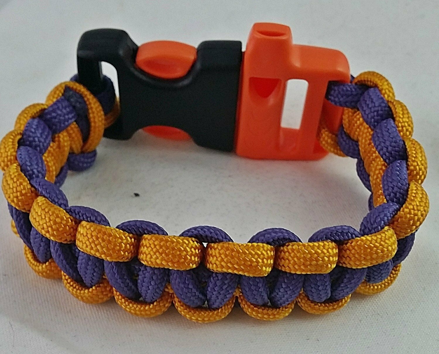 Paracord Bracelet Purple and Orange