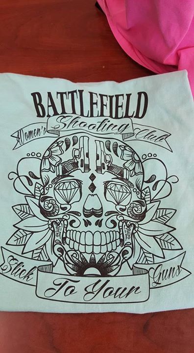 Women&#39;s Shooting Club - Sugar Skull Tshirt
