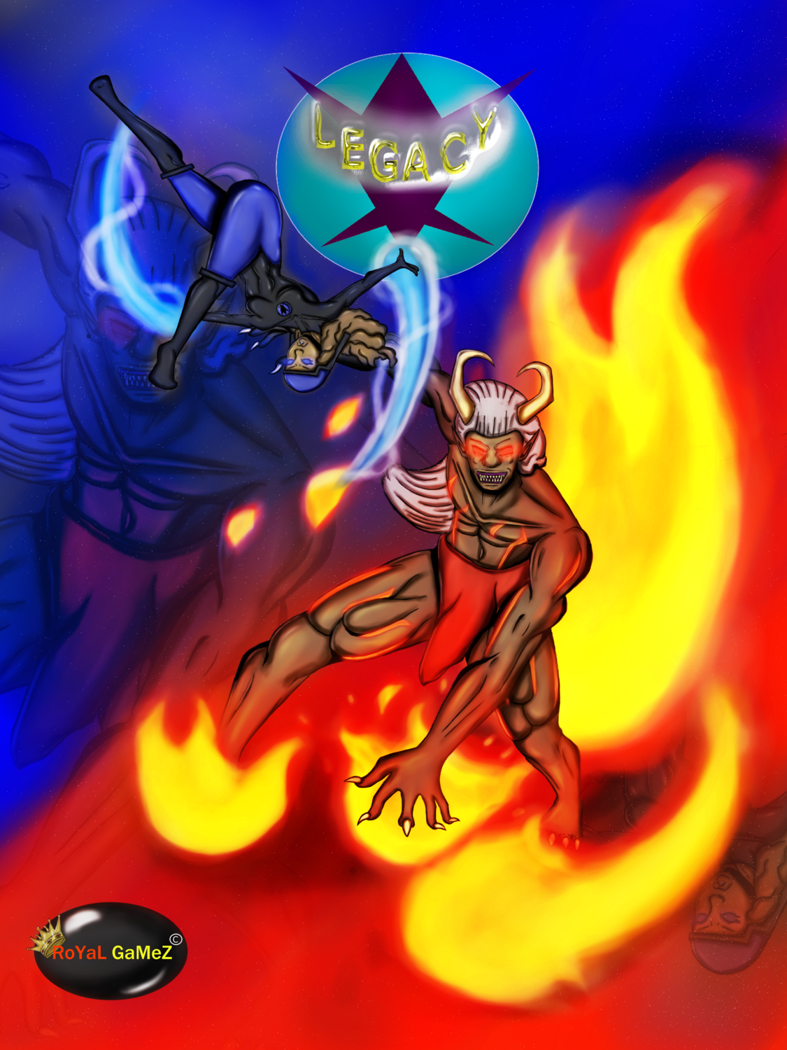 Audrey vs Fire Spirit Poster