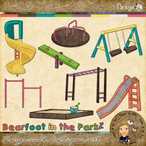 Bearfoot in the ParkZ: Playground EquipmentZ