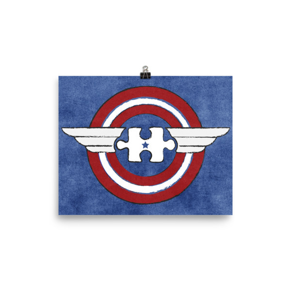 Autism HeroeZ | Captain America Poster