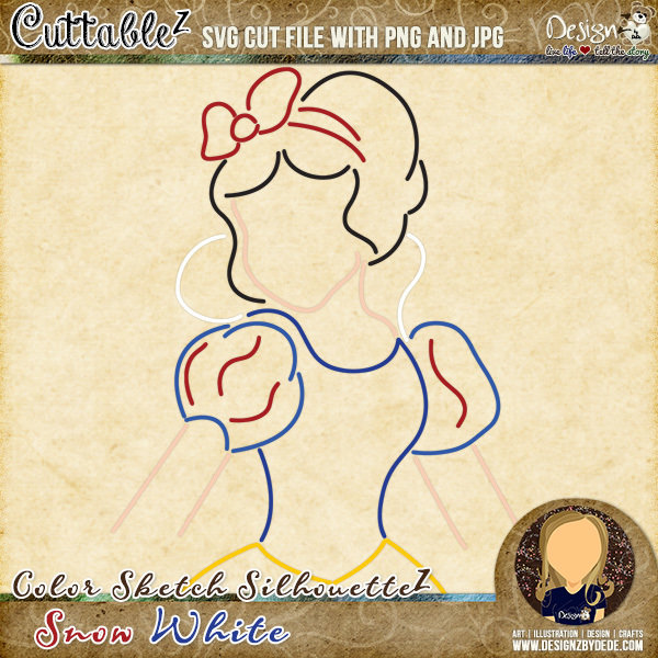 Snow White | Color Sketch SilhouetteZ