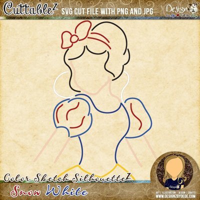Snow White | Color Sketch SilhouetteZ