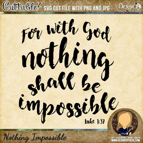 For With God Nothing Shall Be Impossible