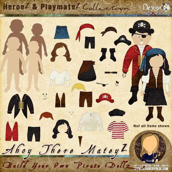 Ahoy There MateyZ | Build-Your-Own Pirate DollZ