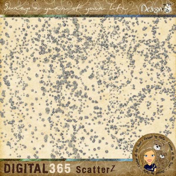 Digital 365: Silver-Glitter ScatterZ