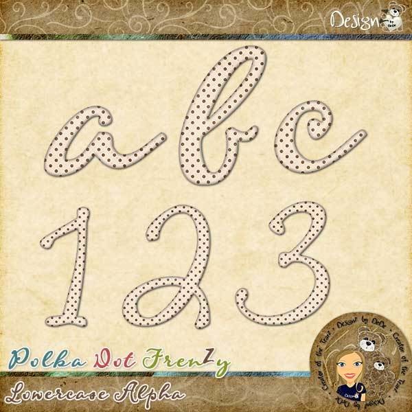 Polka Dot FrenZy: Lowercase Alpha