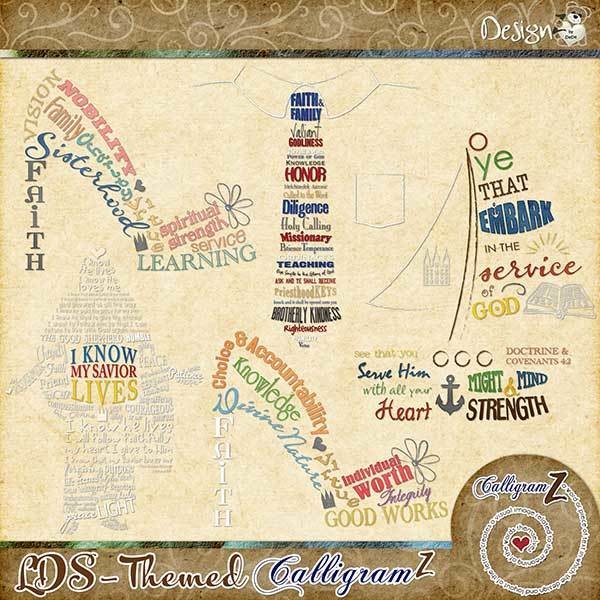 LDS-Themed CalligramZ
