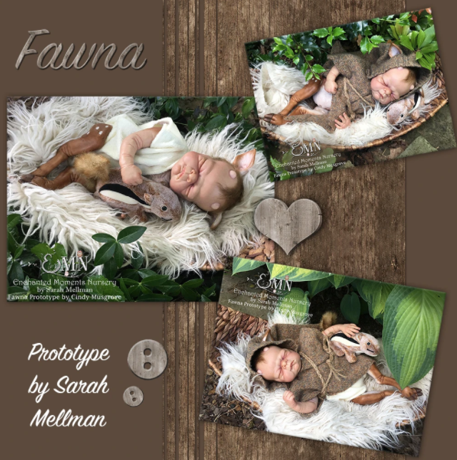 Fawna (FOR REBORNING) 16.5" Reborn Doll Kit