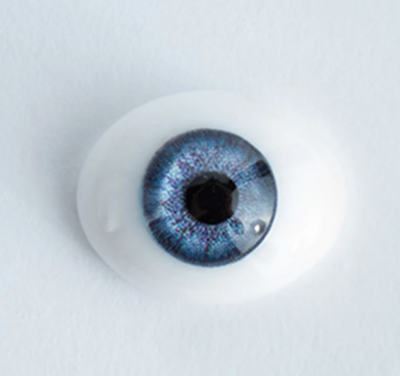 18mm Blue - Oval Glass Eyes