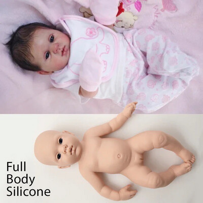 SILICONE Blinkin Girl - Full-Body Silicone (16.5" Reborn Doll Kit)
