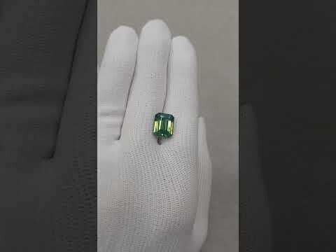 6.73 ct.	Zircon green  cusion/ Циркон зеленый кушон (арт. 0065)
