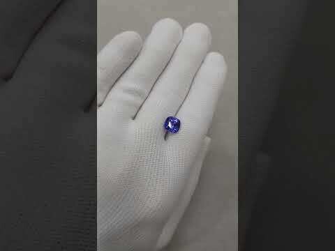 2.08 ct.	Tanzanite cushion/ Танзанит кушон (арт. 0090)