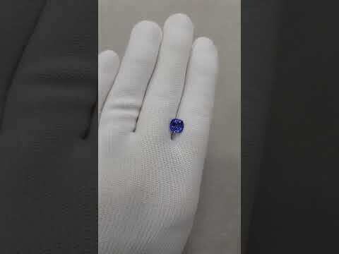 1.28 ct.	Tanzanite cushion/ Танзанит кушон (арт. 0083)