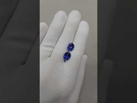 4.19 ct./2	Tanzanite oval/ Танзанит овал пара (арт. 0079)