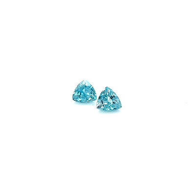2.89 ct./2 Zircon blue trillion/ Циркон голубой триллион пара (арт. 0237)