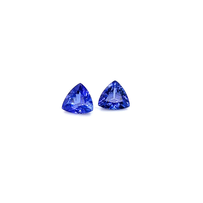 3.27 ct./2   Tanzanite trillion/ Танзанит триллион пара  (арт. 0215)