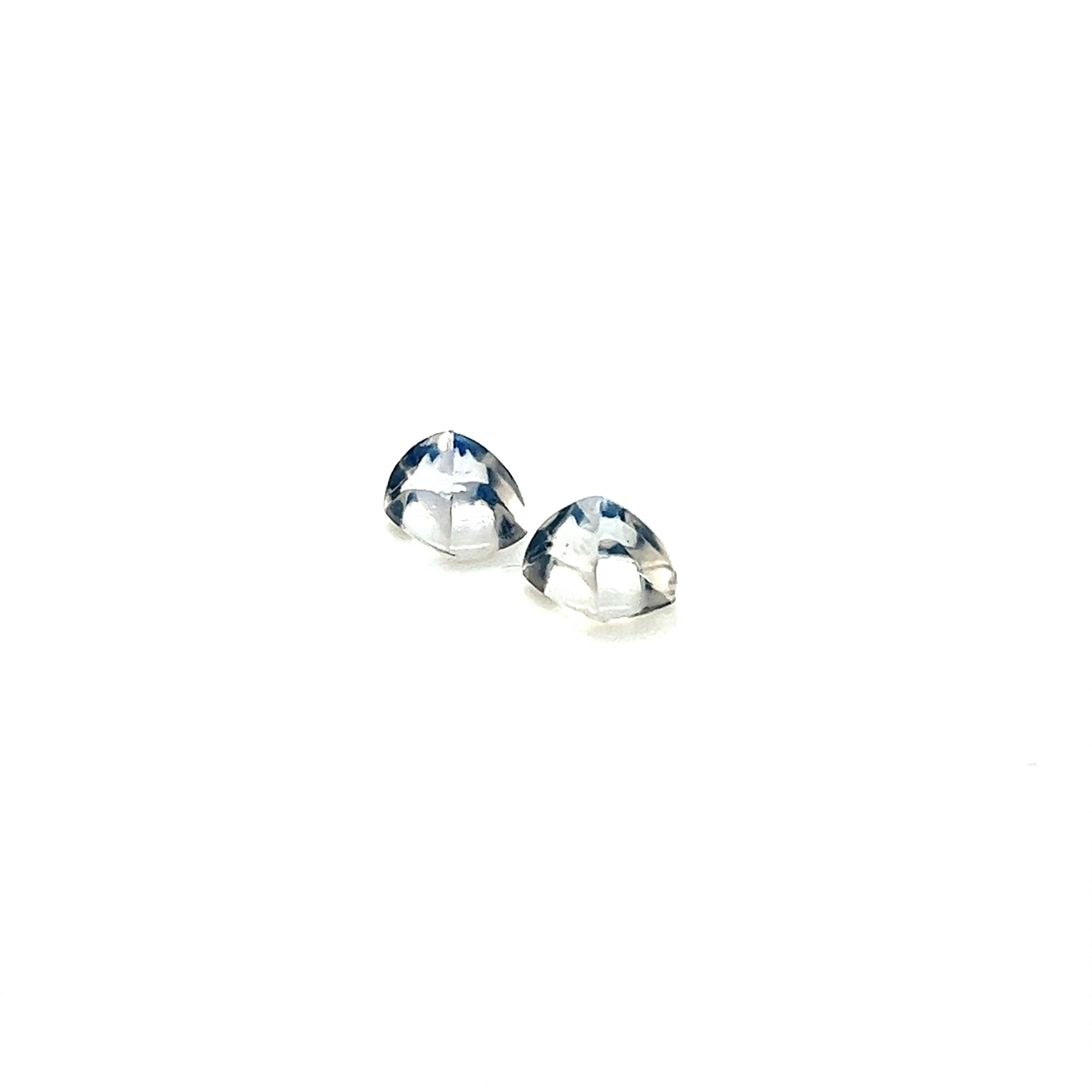4.17 ct./2	Moonstone cushion/ Лунный камень кушон пара (арт. 0095)