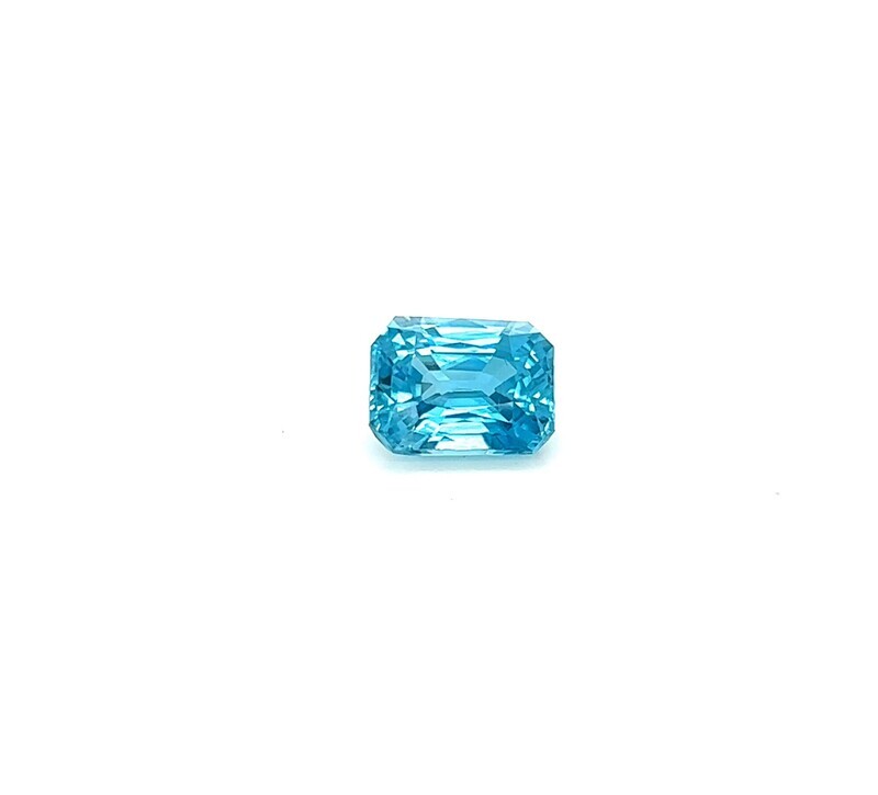 6.02 ct.	Zircon blue octagon/ Циркон голубой октагон  (арт. 0239)