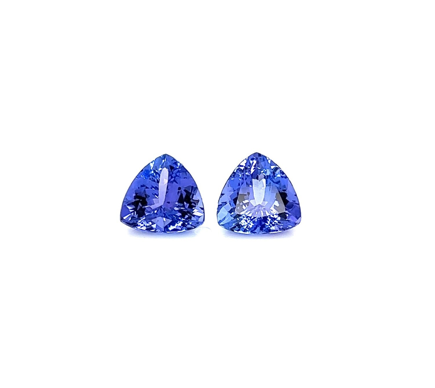 6.33 ct./2	Tanzanite trillion/ Танзанит триллион пара  (арт. 0222)