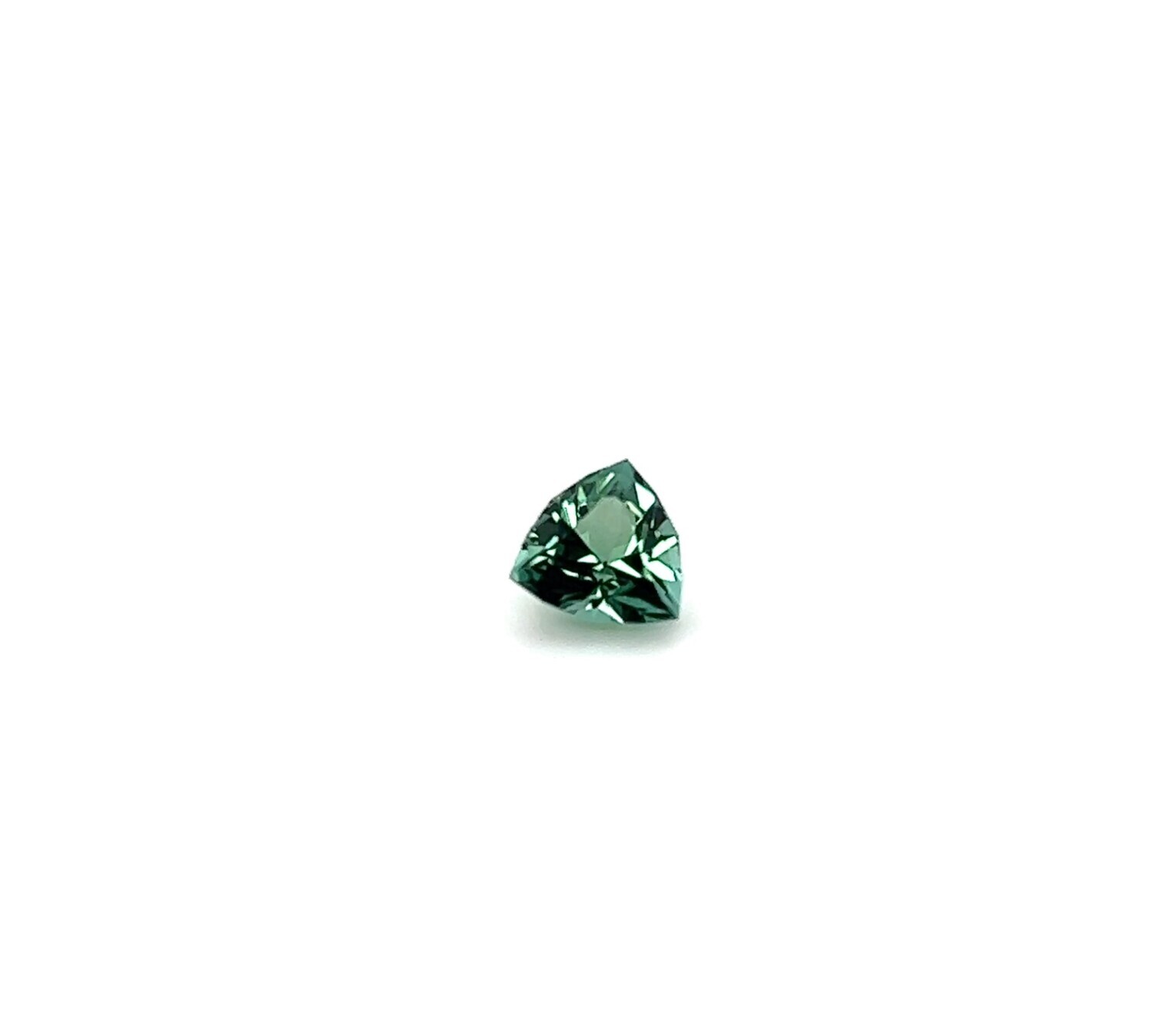 1.09 ct. Tурмалин природный голубо-зеленый трилион/ Natural bluish-green tourmaline  (арт.0280)